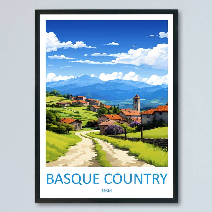 Cartel de Viaje del País Vasco para venta al por mayor de TravelzonaArt