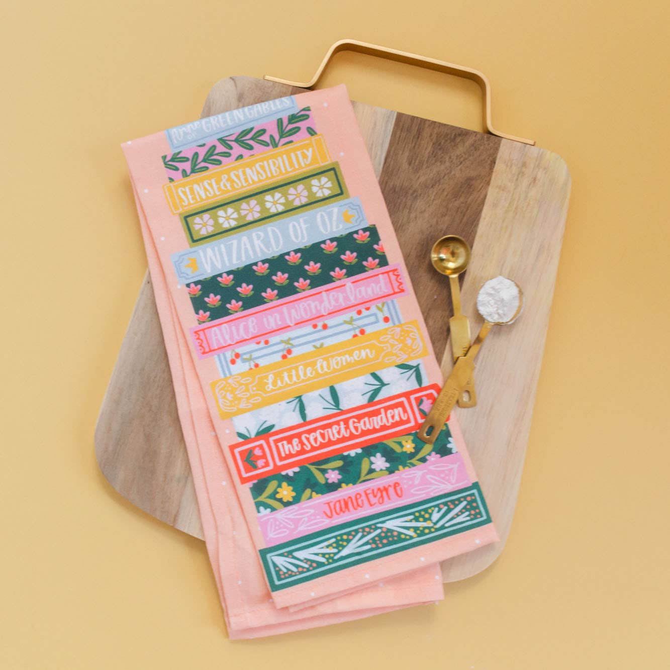 Pippi Post - Wholesale Tea Towel - Classics Book Stack Tea Towel1