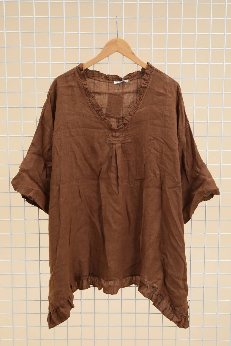 Lea & Luc - Grandes Tailles – Túnica - Mulher por atacado – Túnica de linho plus size com caimento solto28