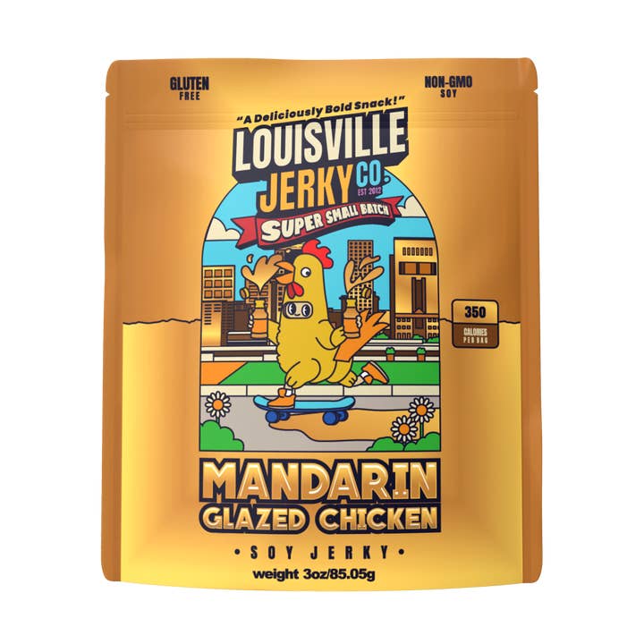 Vegan & Plant Based Small Batch Mandarin Glazed Jerky 3 oz for wholesale by Louisville Foods