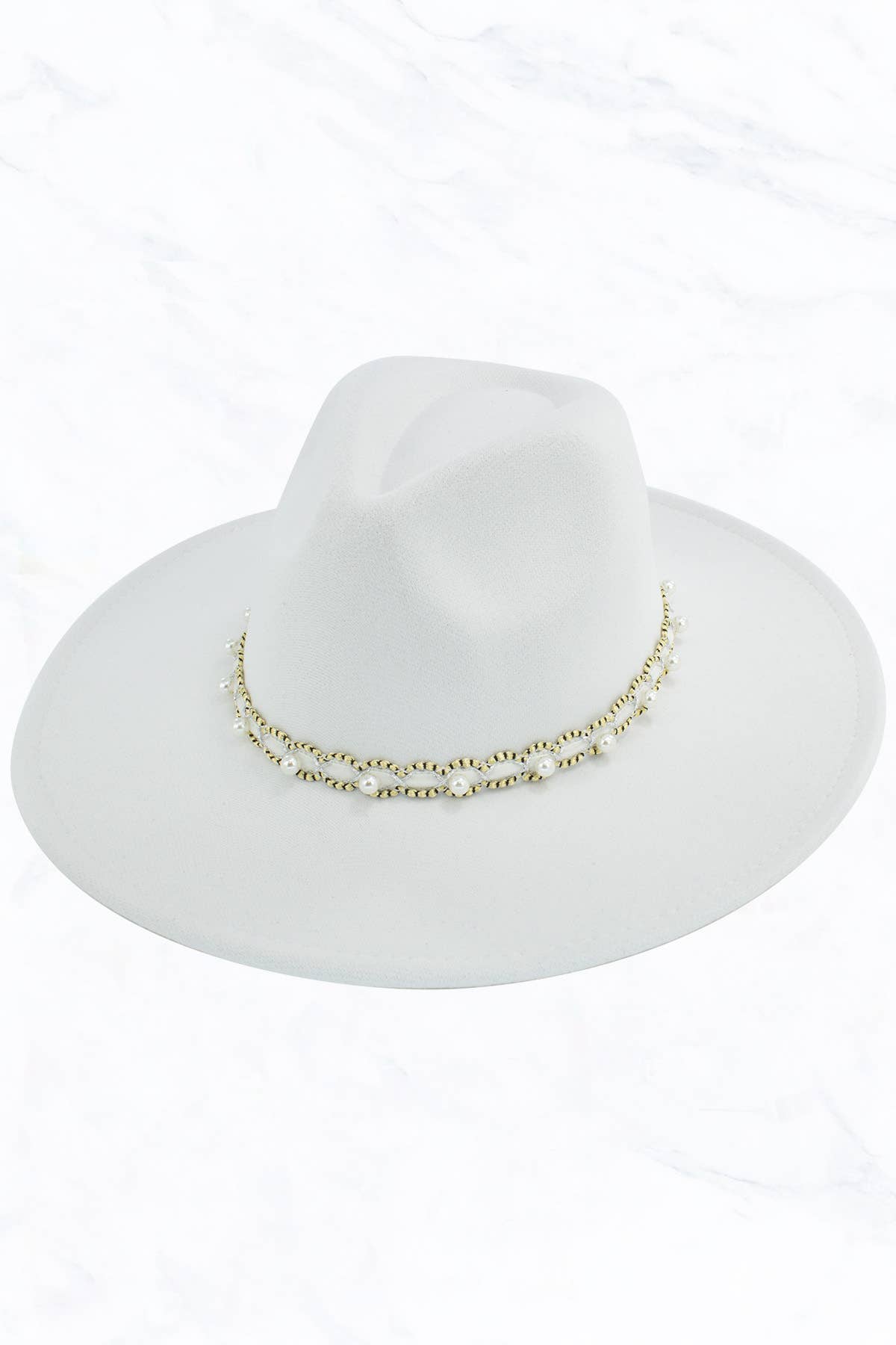 Suzie Q USA - Wholesale Fedora - Women's - Big Brim Peach Heart Top Jazz Hat with Pearl Belt19
