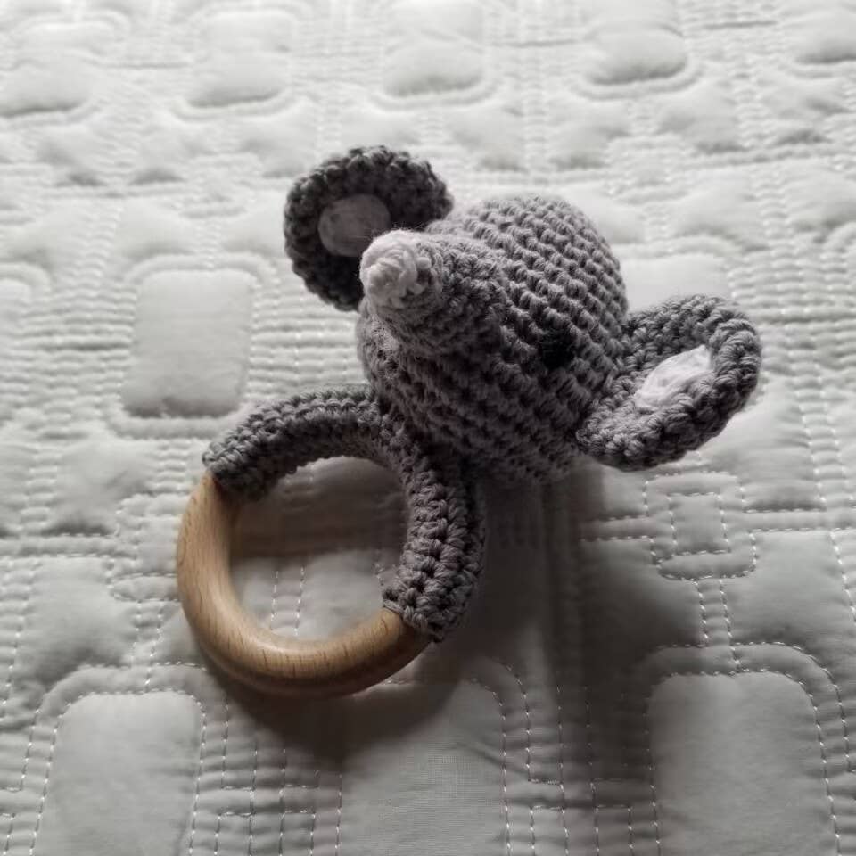 D & C TOYS - Vente Hochet mobile – bébé - Jouet à hochet en crochet pour bébé en forme d'éléphant