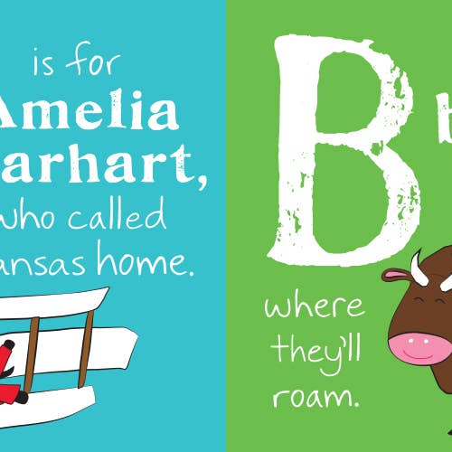 Sourcebooks - Wholesale Preschool Book (3-5) - ABCs of Kansas1