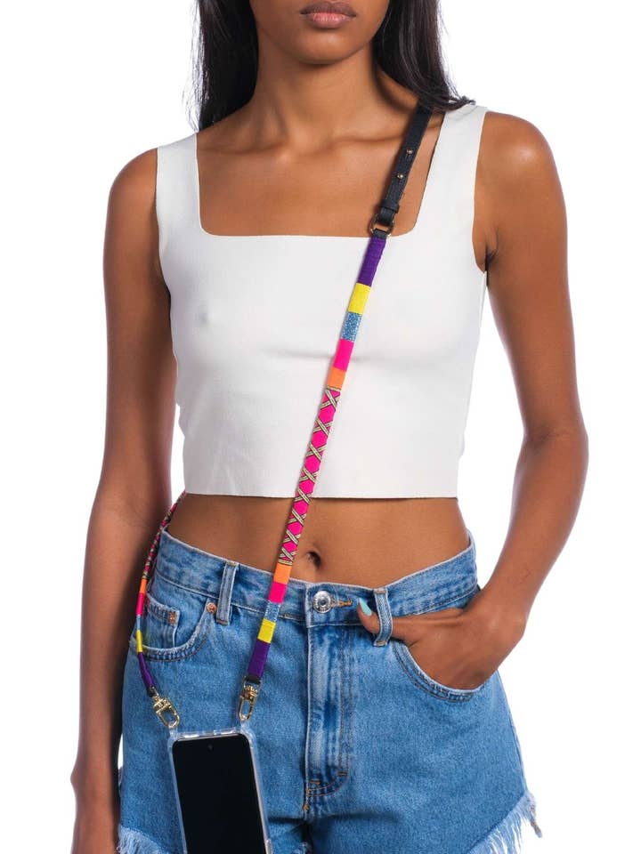 Plum Adjustable Phone Strap For iPhone for wholesale by Happy-Nes