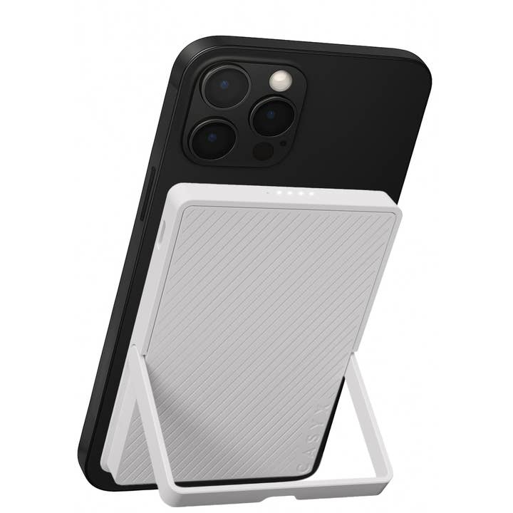 CASYX - Wholesale Portable Charger - Portable battery 5,000 mAh, MagSafe, kickstand – Grey2