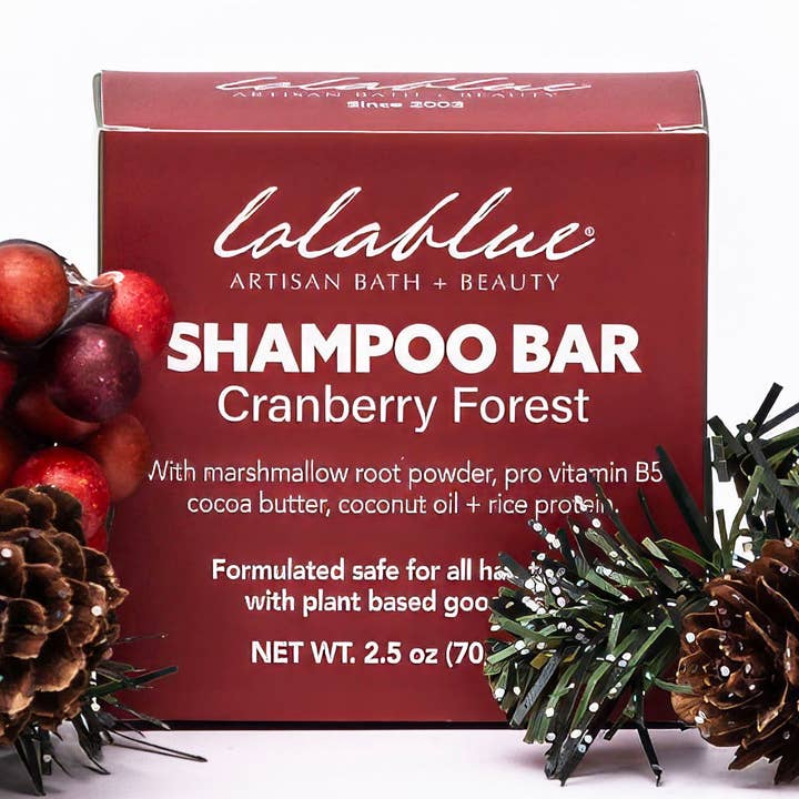 Shampoo bar : 2.5oz - Cranberry Forest - SEASONAL for wholesale by Lolablue