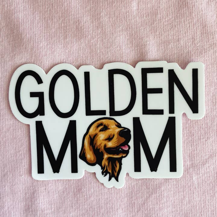 Golden Dog Mom Sticker por atacado de AdaleAnnDesigns