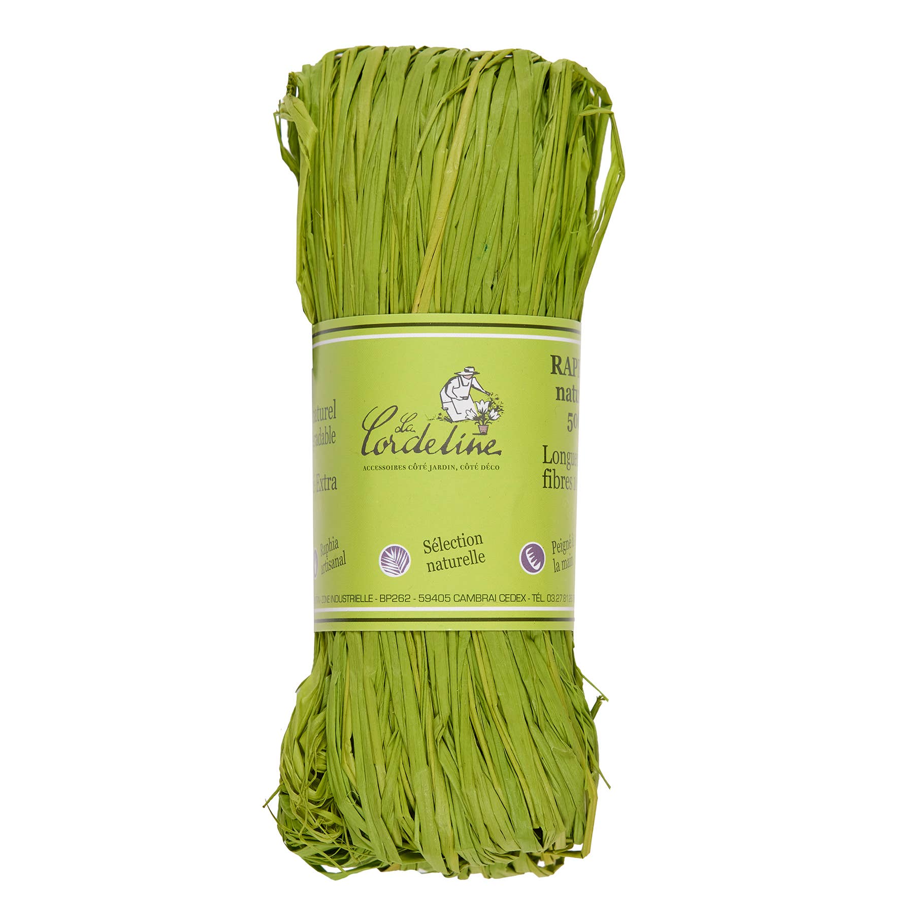 La Cordeline – Engroshandel Sejlgarn – Naturlig raffia 50 g, fibrlængde ± 95 cm - Forskellige farver4