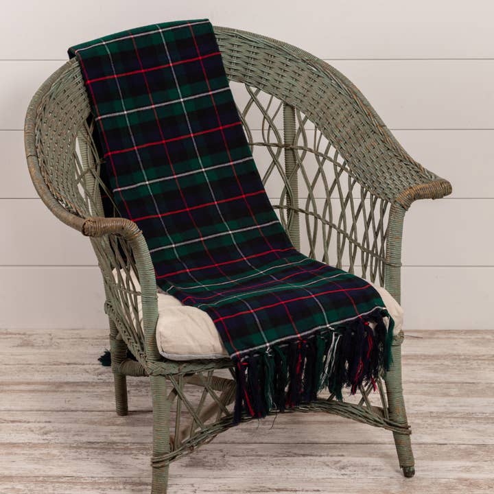 Ragon House - Wholesale Throw blanket - GREEN TARTAN THROW BLANKET1