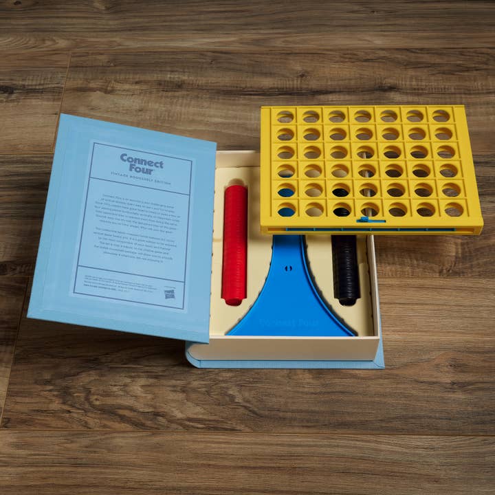 WS Game Company - Wholesale Board Game - Connect 4 Vintage Bookshelf Edition