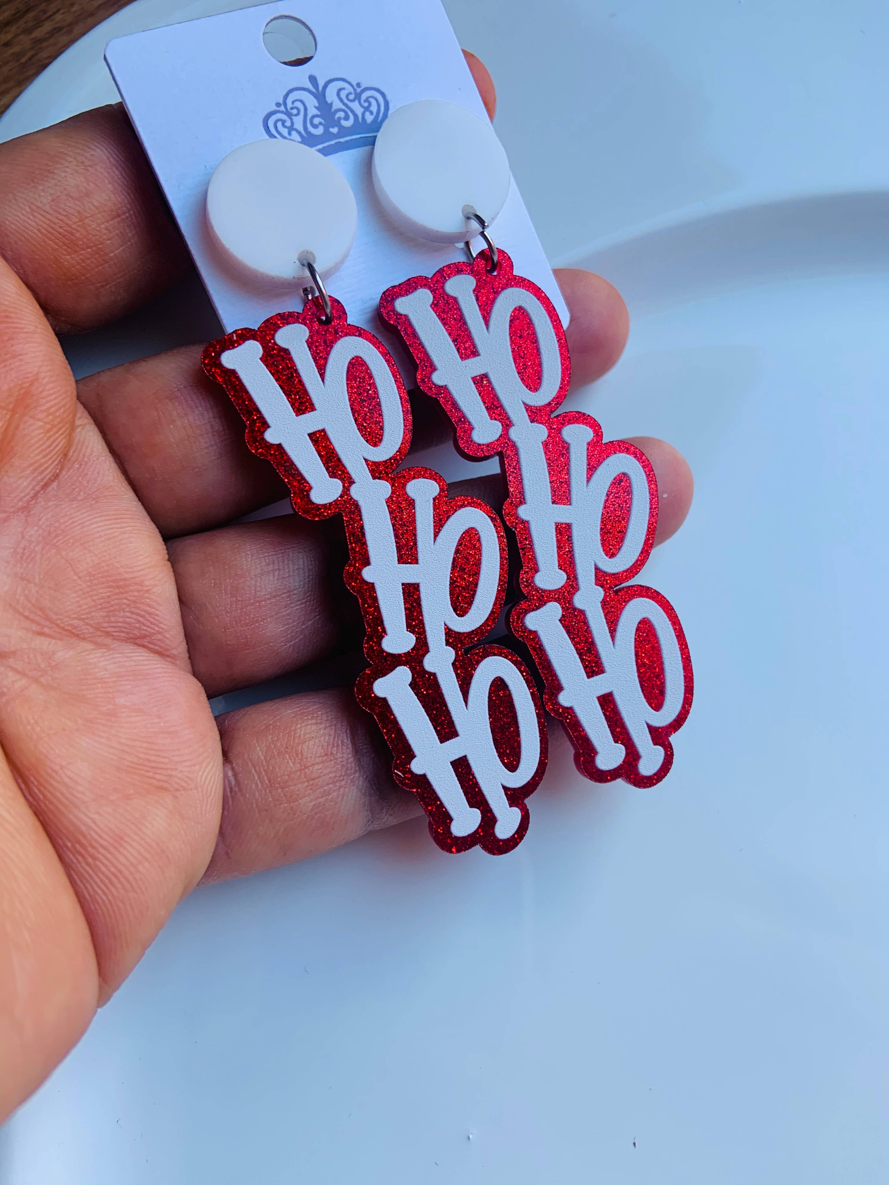 Lovelybeadz - Wholesale Dangle Earrings - Christmas Ho Ho earrings1