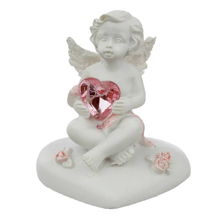 Puckator Ltd - Wholesale Ornament - Peace of Heaven Heart of the Rose Cherub Figurine4