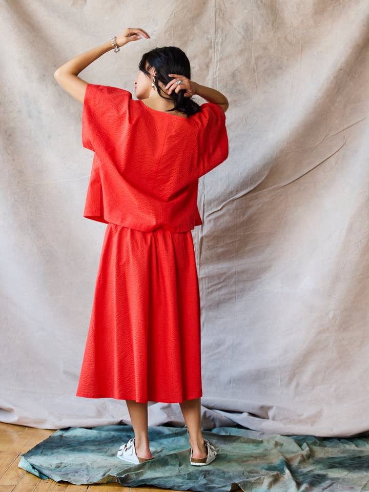 T-shirt met korte split - Oat voor wholesale door Devlyn van Loon