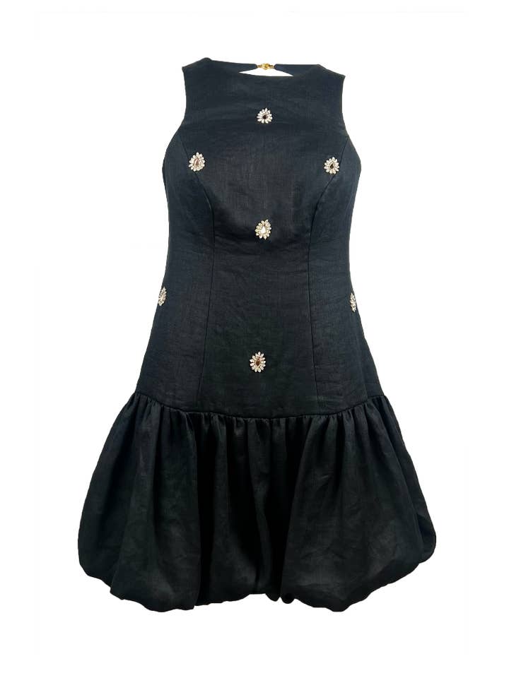 Selestia Ricamato Noir per la vendita all'ingrosso da parte di Rebecca Elizabeth