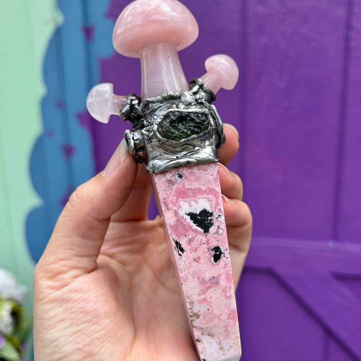 Aurafy - Wholesale Spirituele steen/kristal - Totem met octopuspaddestoelen, spiritueel hulpmiddel2