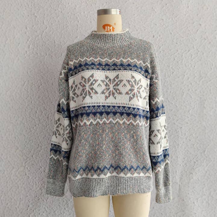 alberalkirk - Wholesale Knit Sweater - Women's - Christmas Chenille Snowflake Sweater Women N5A6466