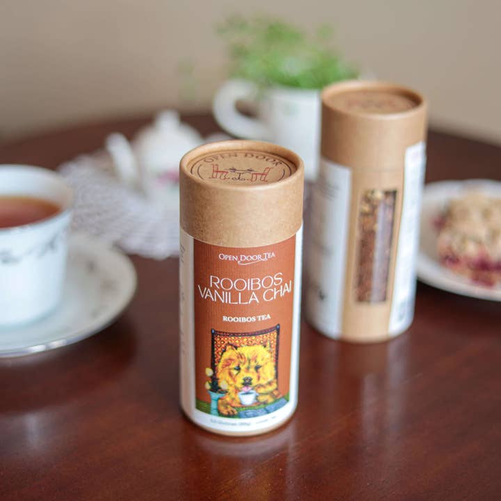 Open Door Tea - Vente Thé en vrac - Rooibos Vanilla Chai | Thé Rooibos | En vrac ou au détail