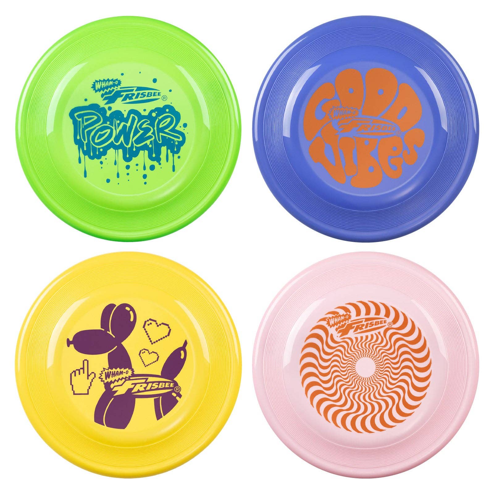 Sixale - Vente Jeu de sport – enfant et bébé - Wham-O Frisbee Fastback Disque Volant, 9,35" 100g Amical pour les Chiens pour Enfants 5+0
