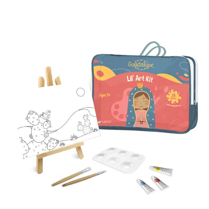 Lil' Libros ~ Bilingual Children's Books & Games - Wholesale Art Set - Kids & Baby - Lil' Guadalupe Art Kit (Bilingual: English and Spanish)