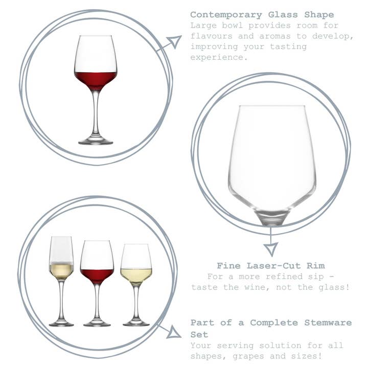 Rinkit Ltd - Venta al por mayor Copas de vino - Copa de vino tinto Lal de 400 ml — de LAV