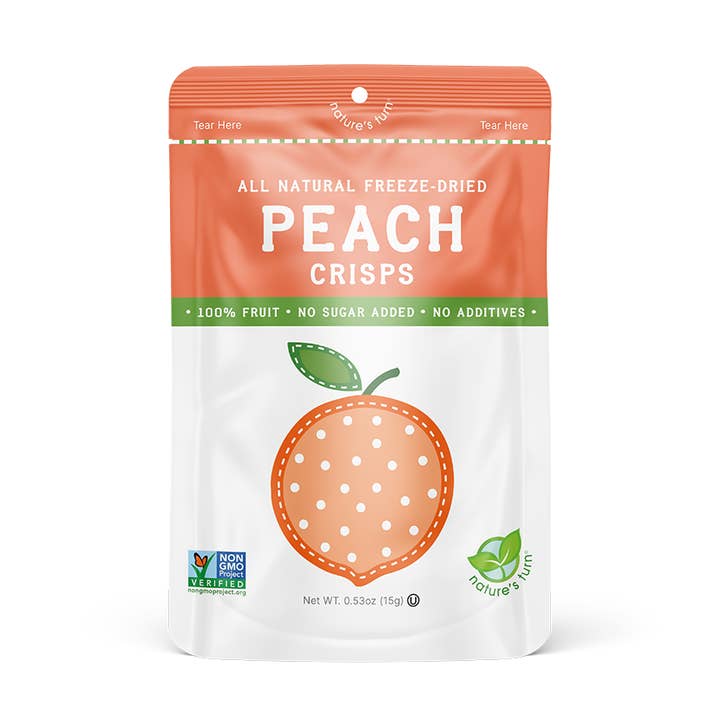 Freeze-Dried Peach Crisps for wholesale by Nature's Turn