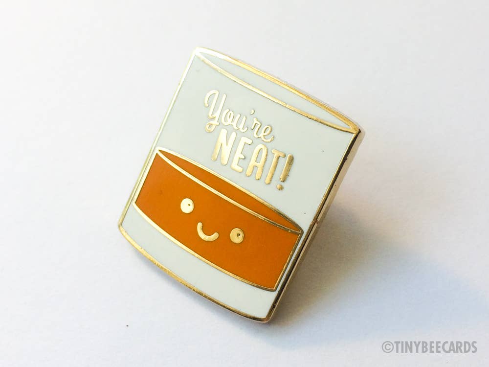 Tiny Bee Cards - Wholesale Lapel Pin/Button - You're Neat Enamel Pin3