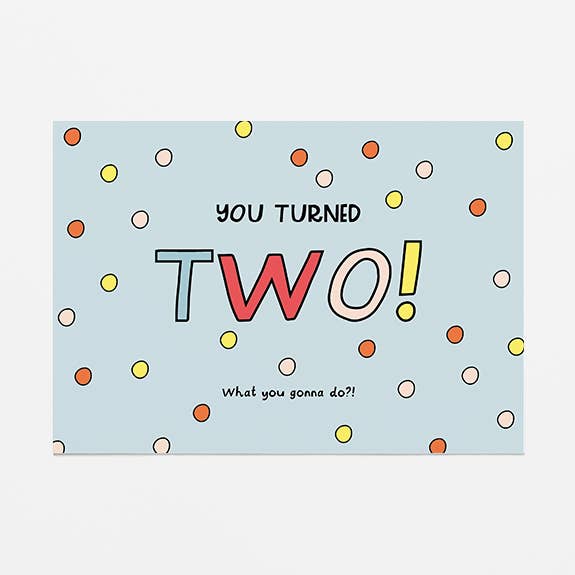 tarjeta de felicitación - Dos años para venta al por mayor de Van Kira