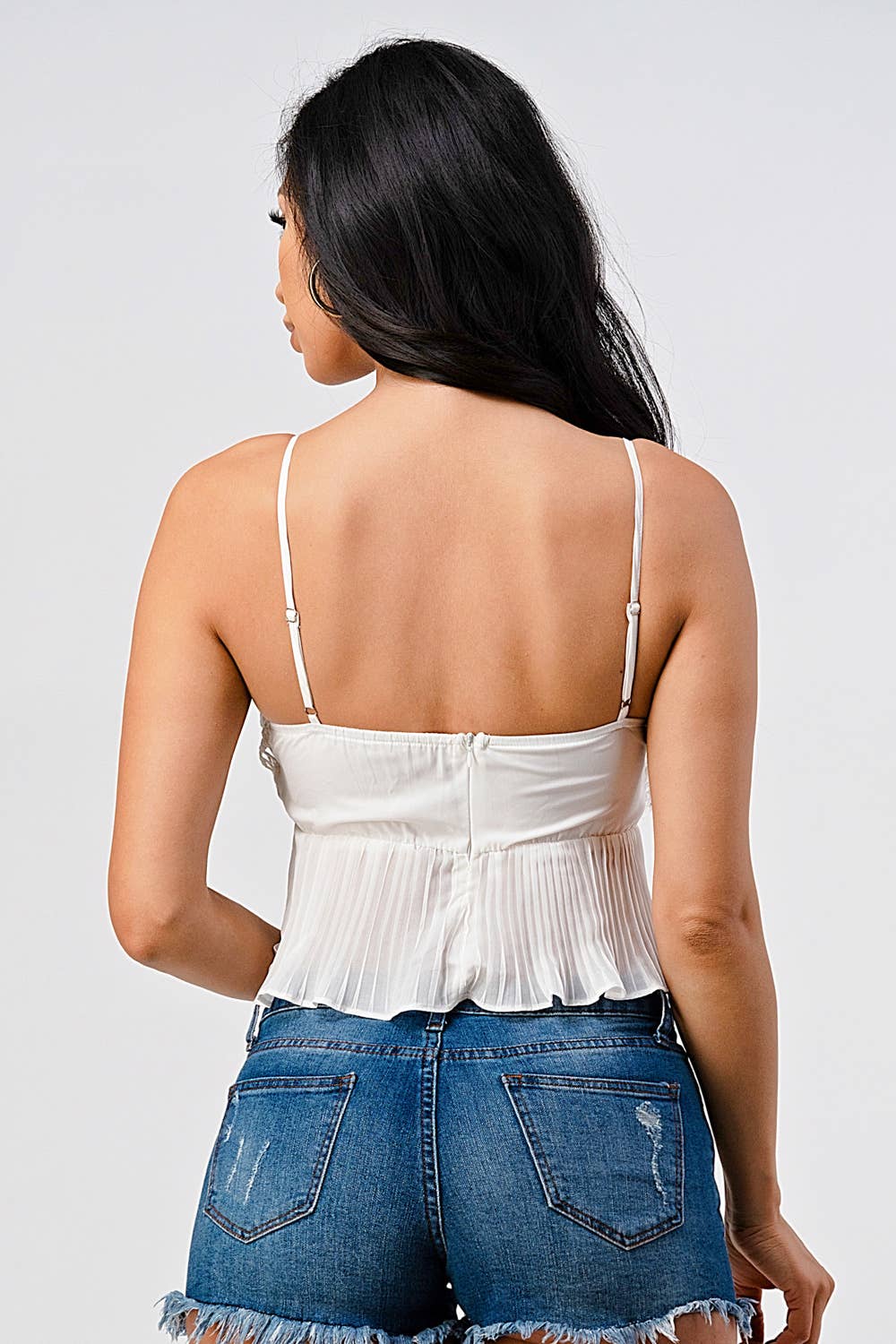 French Kiss - Vente Caraco – femme - Camisole #T4193 avec bordure en dentelle9