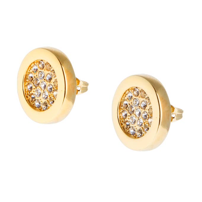 RUND ÖRHÄNGE GULDBELAGT för wholesale av Destellos Mediterranean Jewels