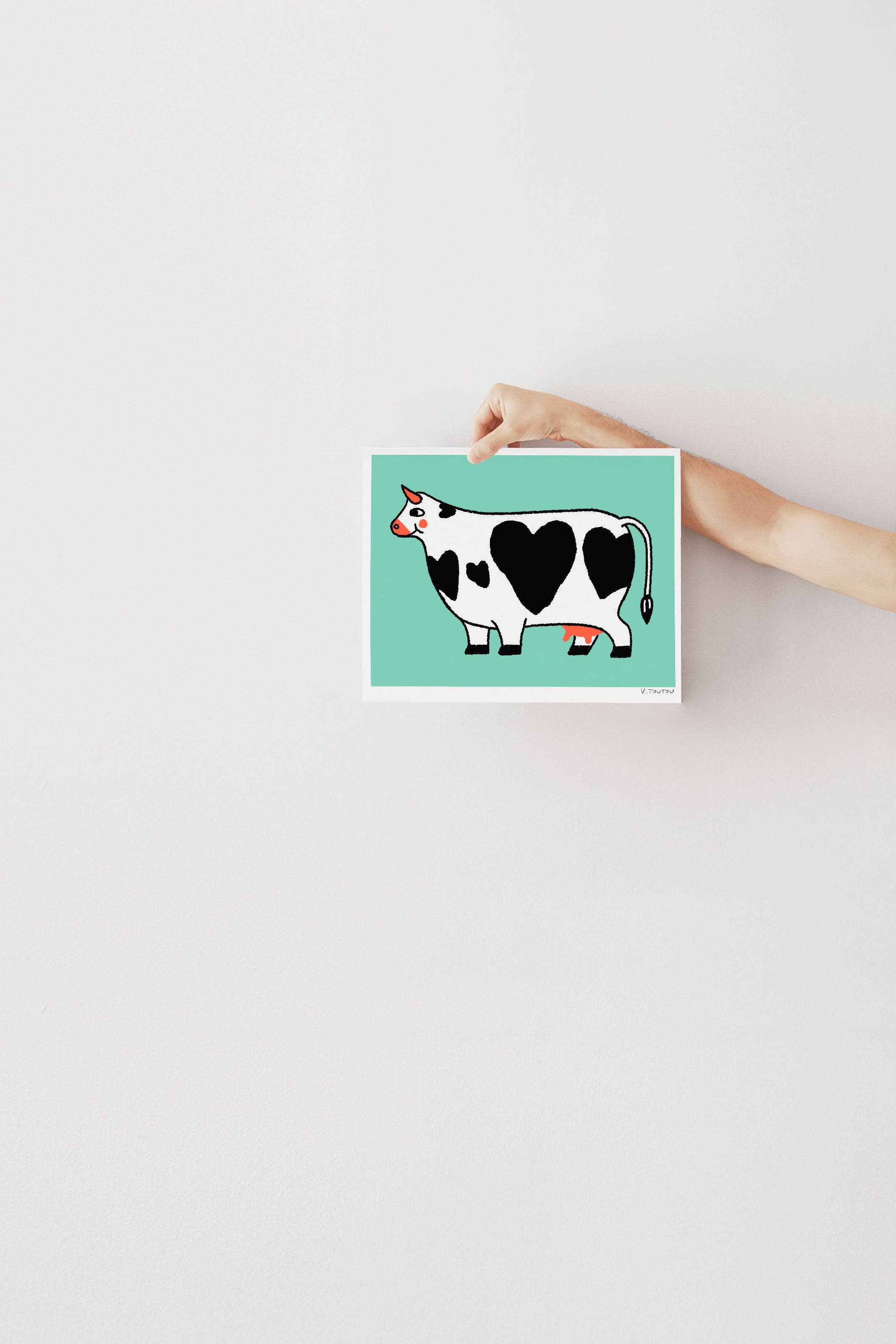 Studio Toute - Wholesale Art Print - Love cow Art print0