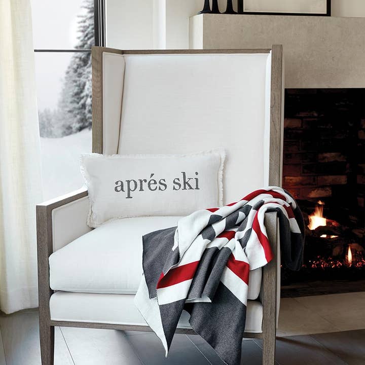 Santa Barbara Design Studio by Creative Brands - Wholesale Lumbar Pillow - Face To Face Lumbar Pillow - Gone Skiing/Apres Ski2