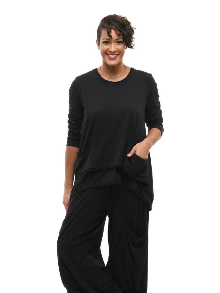 SDM988 Nico Pullover i svart för wholesale av Tulip Clothing