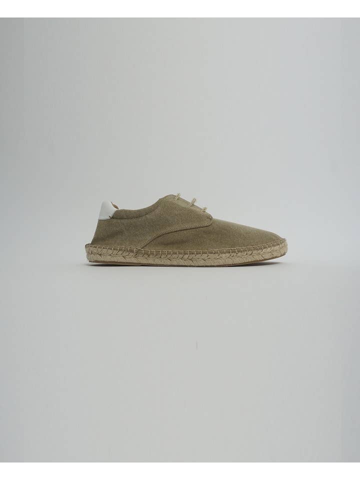 The Hundred Shoes - Wholesale Loafers - Men's - Alpargata Cordon Lona Beige2