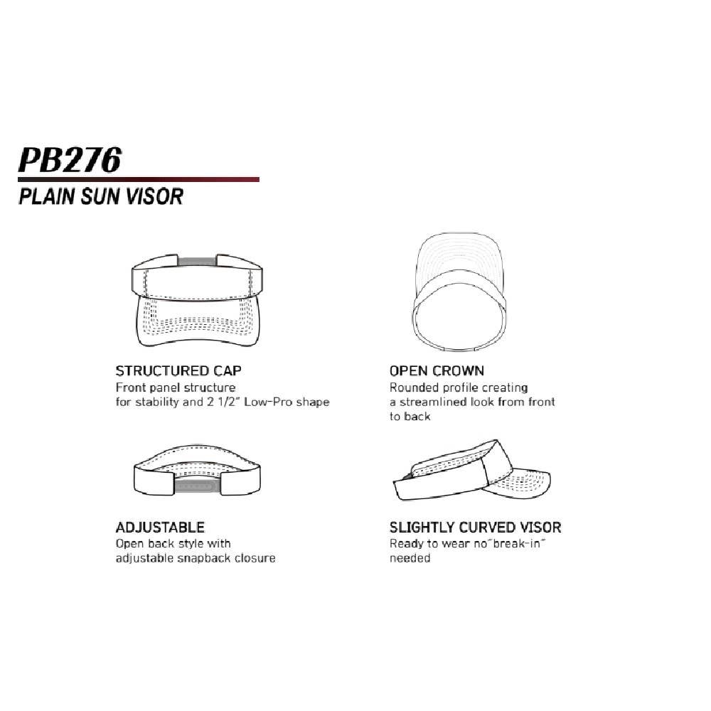 DOBBI - Vente Visière – femme - Pare-soleil Cambridge Plain 18