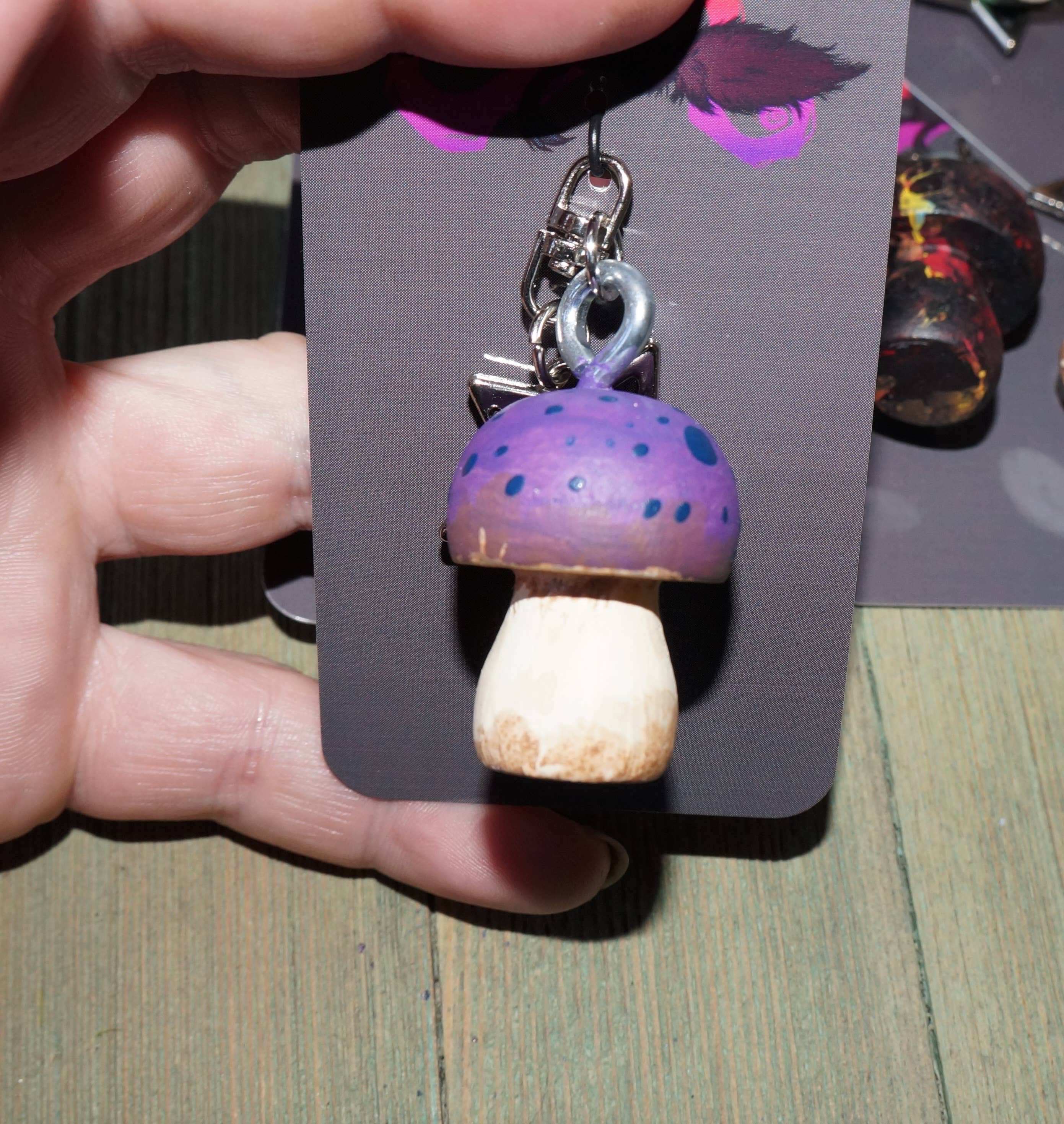Goblin Grimm Gifts - Wholesale Keychain - Women's - Hand Painted Mushroom Keychains4