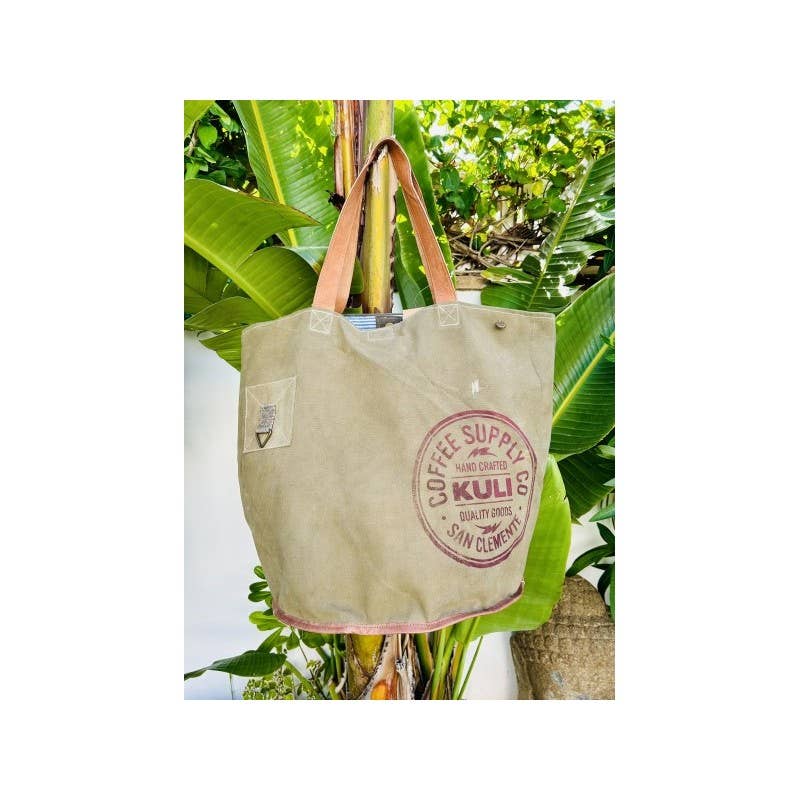 Casa Natura Design SL - Wholesale Beach Bag - Retro Beach Bag Rr40 Made from Recycled Military Canvas4