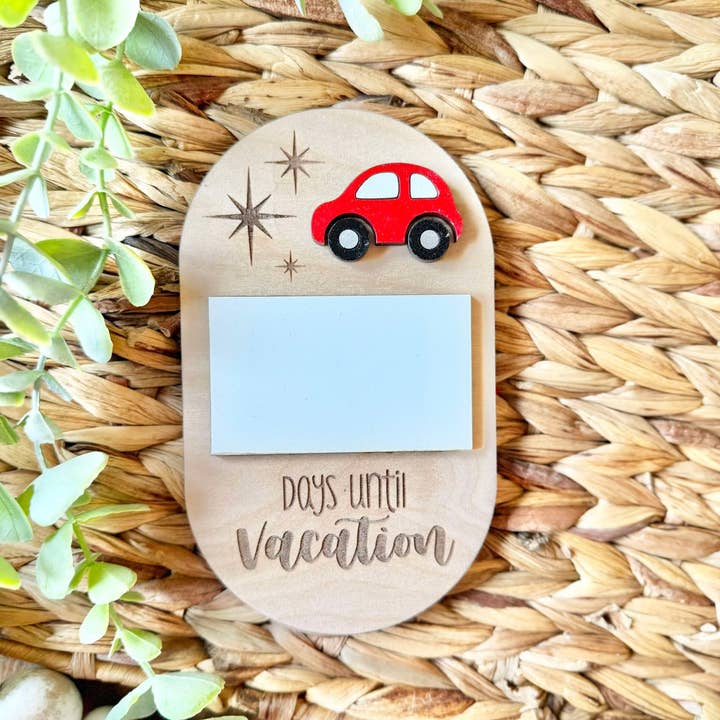 Walnut + Birch - Wholesale Whiteboard/Dry-Erase Board - Dry Erase Vacation Countdown - Road Trip