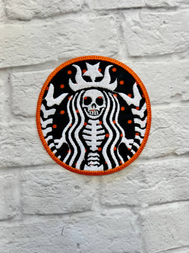 Skellybucks Iron-on Patch for wholesale by Thread Tatts Creative Agency