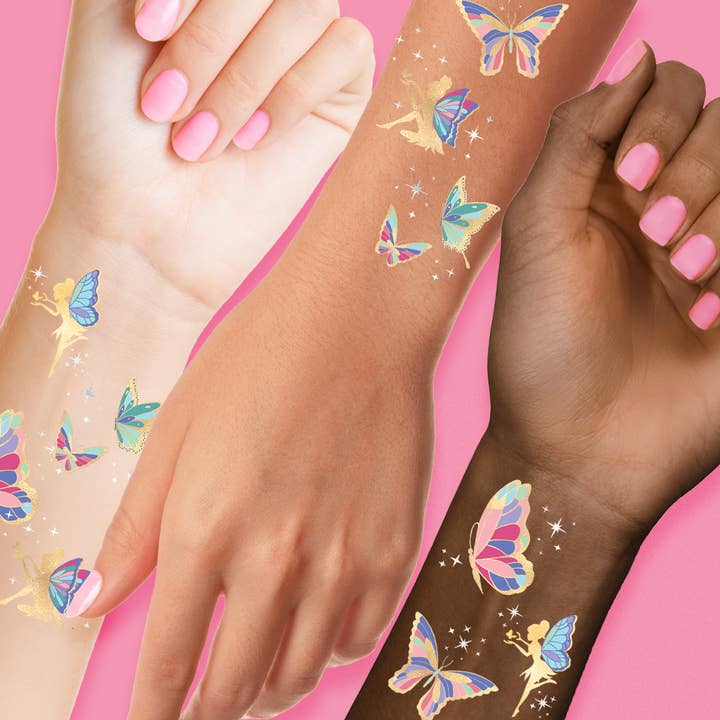 Flash Tattoos - Wholesale Temporary Tattoo - Kids - BUTTERFLIES & FAIRIES VARIETY SET1