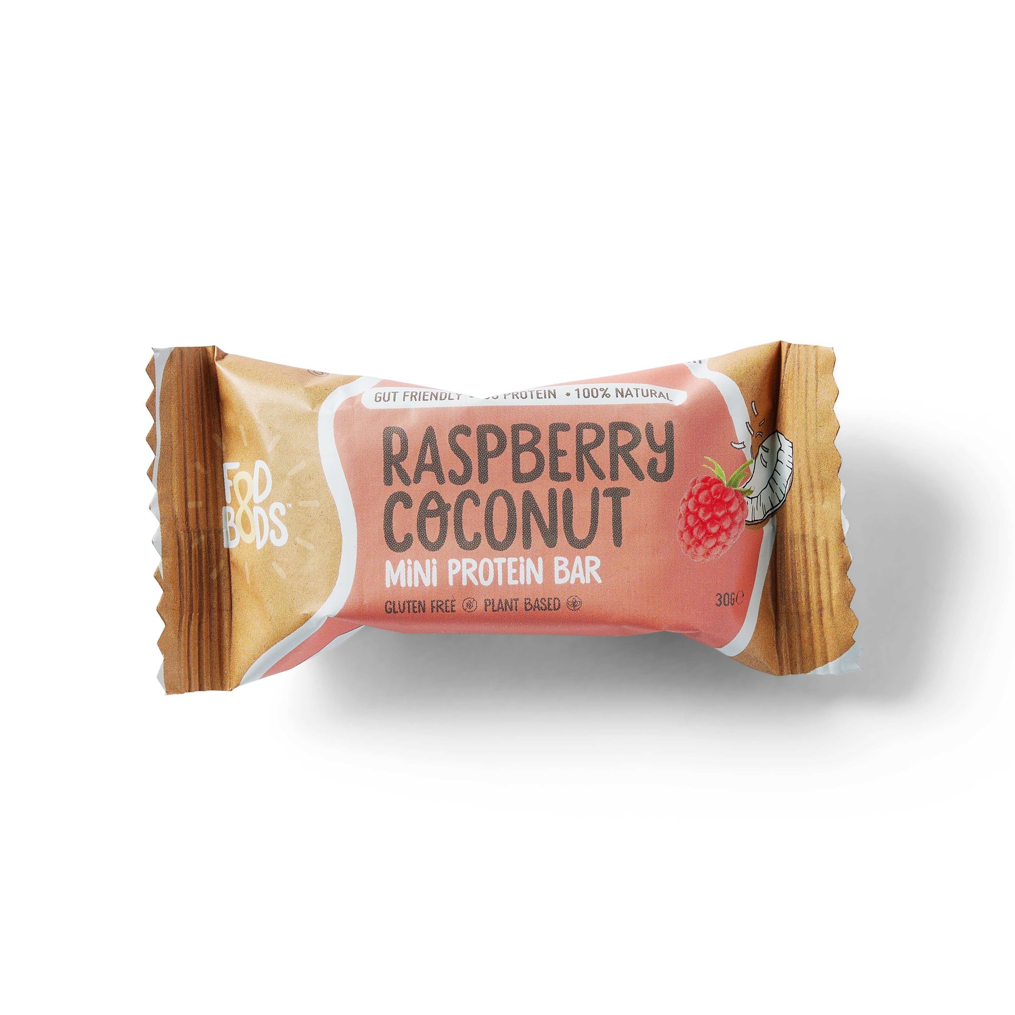 Fodbods - Wholesale Snack bar - Fodbods – Raspberry Coconut Protein Bars – 12x 30g