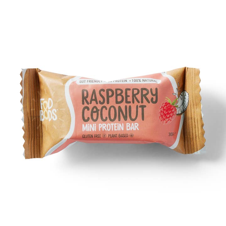 Fodbods - Wholesale Snack bar - Fodbods – Raspberry Coconut Protein Bars – 12x 30g0