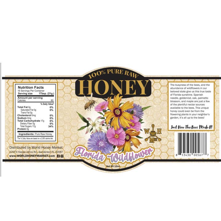 World Honey Market - Wholesale Honey - Florida Wildflower Honey