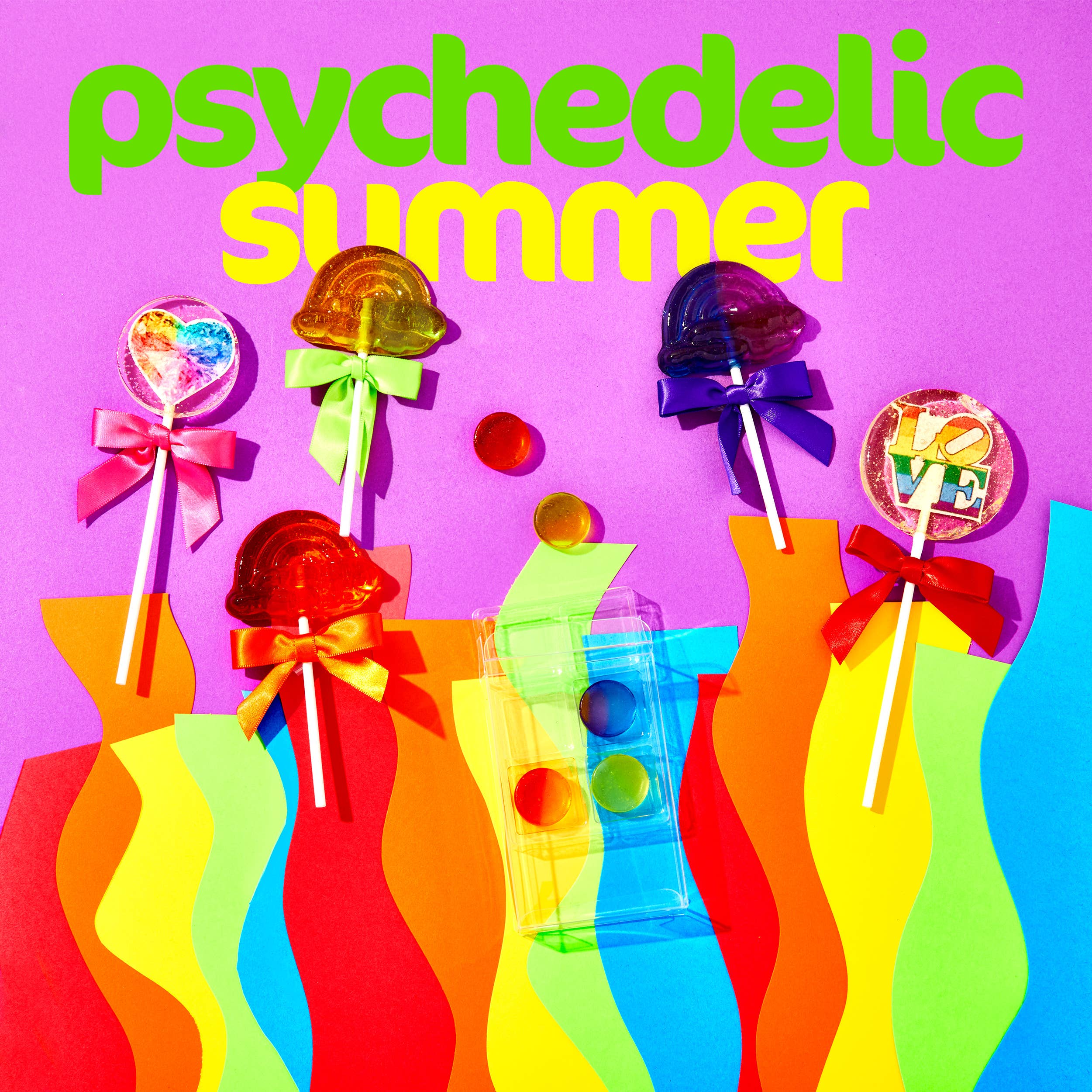 Pure Sugar Candy - Wholesale Lollipop - Psychedelic Summer - Rainbow Lollipop3