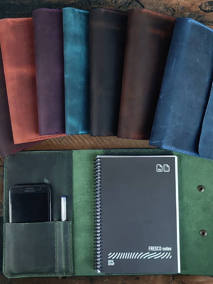 A5 Notebook Sleeve for wholesale by Lillians Leather and Mercantile