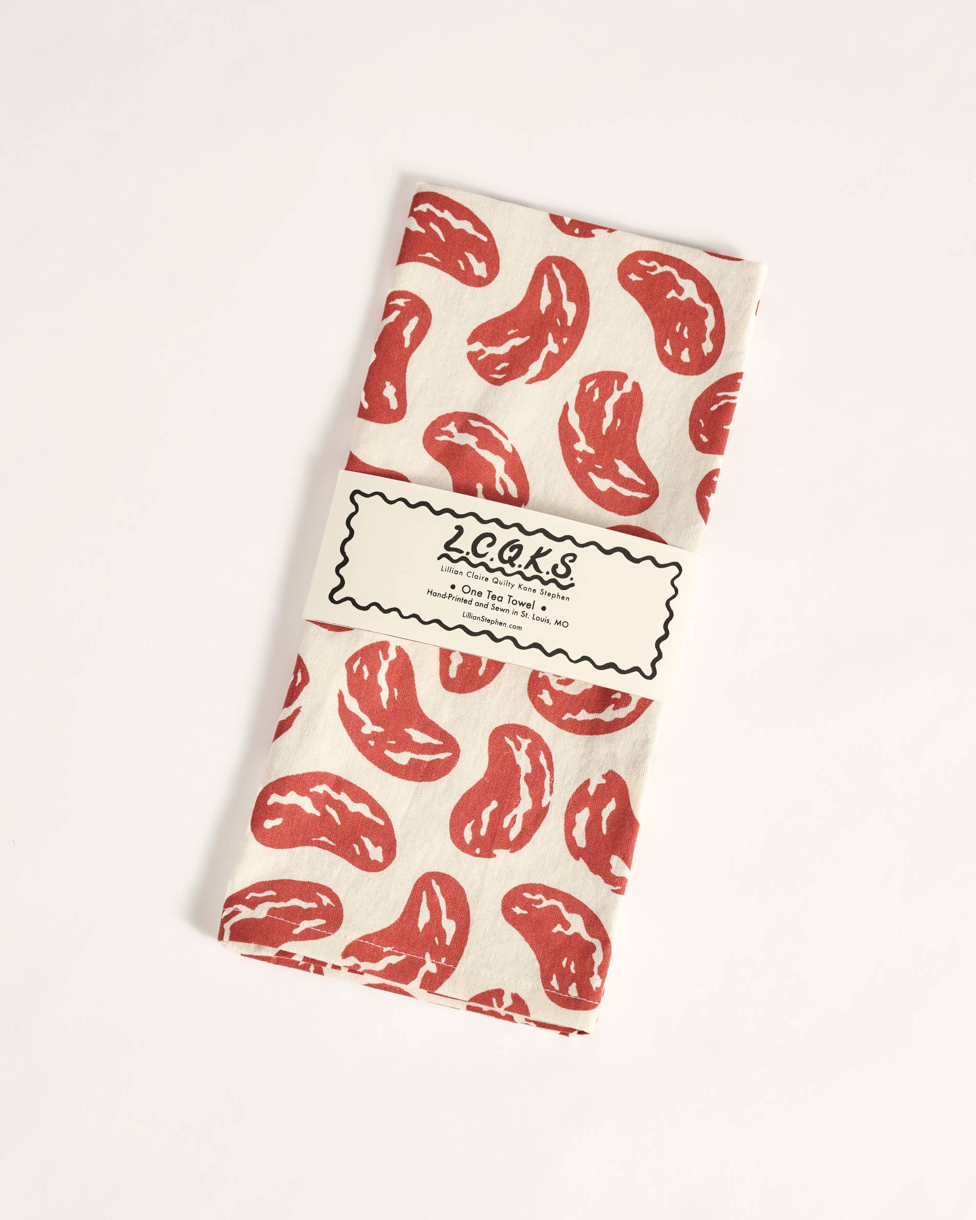 LCQKS - Wholesale Tea Towel - Hand Screen-Printed Cotton Linen Tea Towel from St. Louis
9