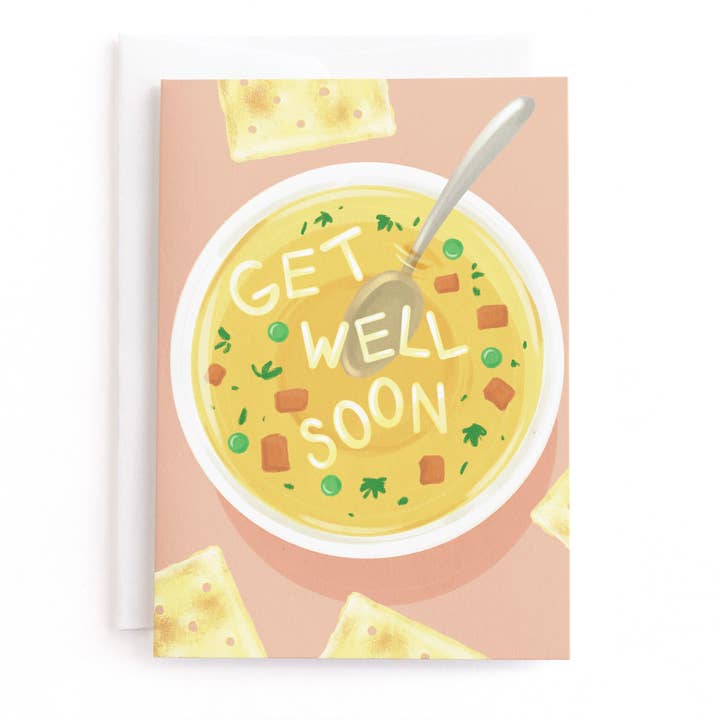 Get Well Soon Soup, Get Well Greeting Card for wholesale by Minted
