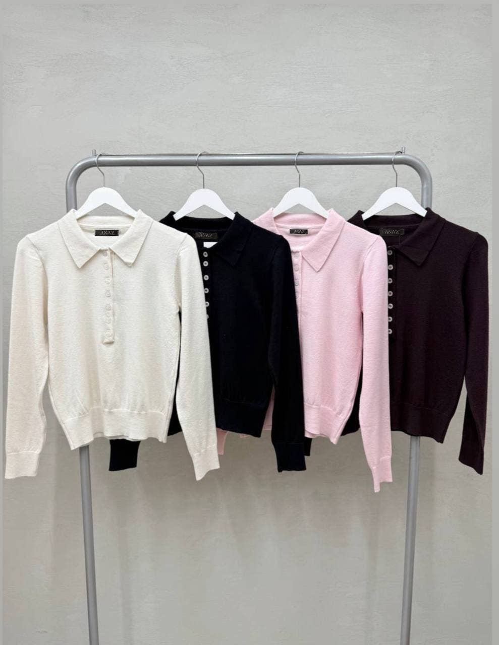 Anaz - Wholesale Polo - Women's - Knit Polo Shirt4