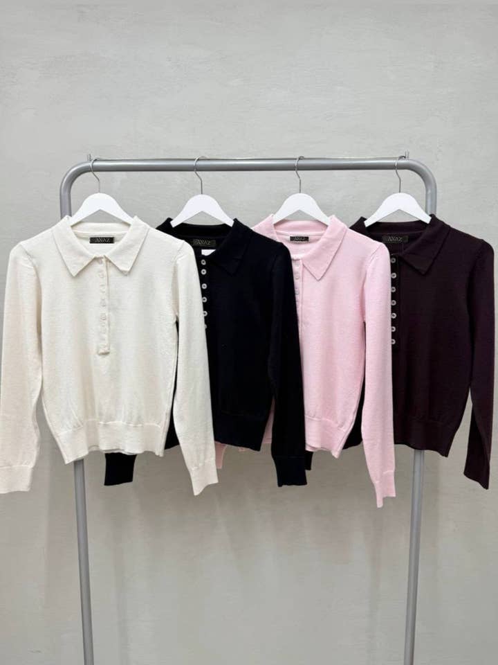 Anaz - Wholesale Polo - Women's - Knit Polo Shirt4