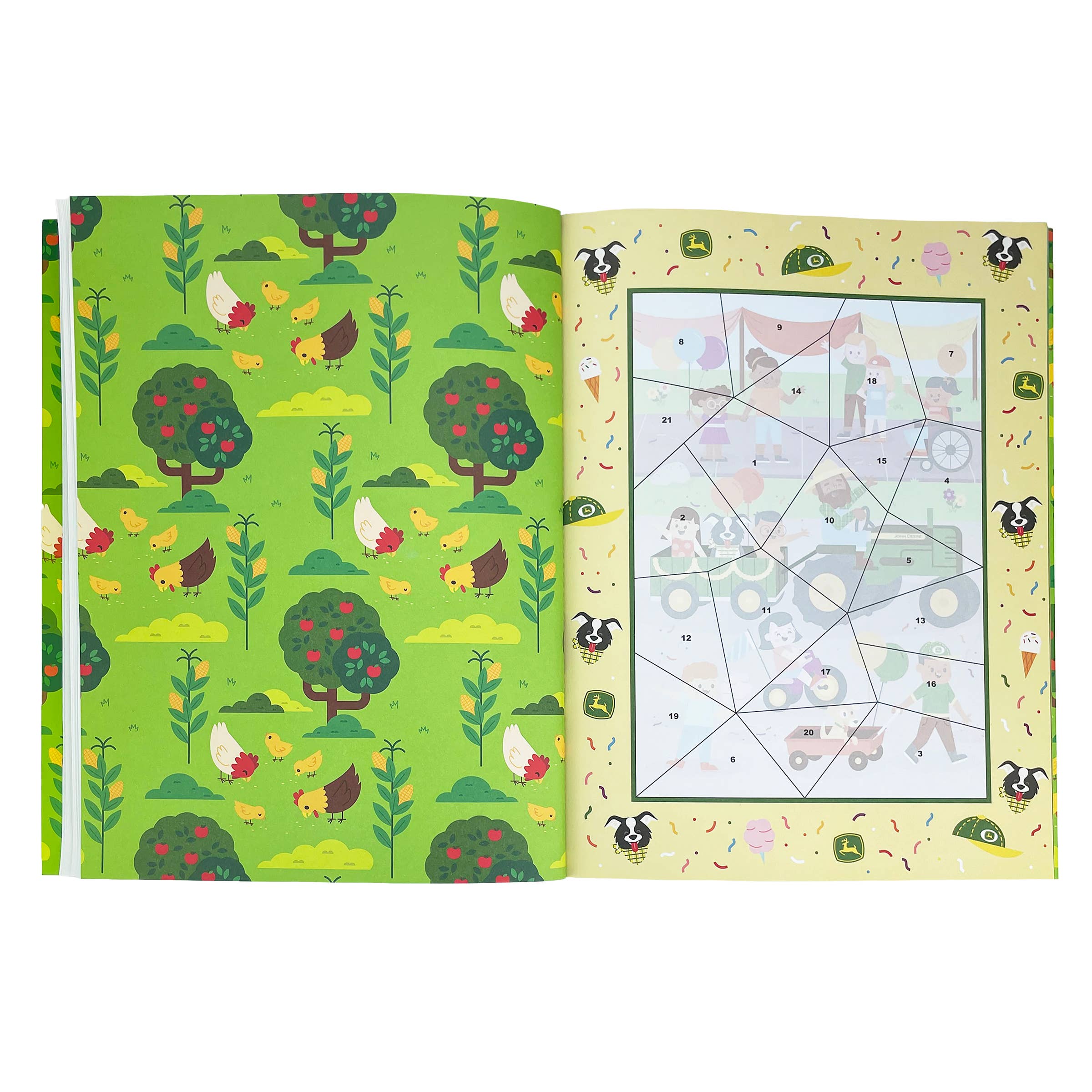 Cottage Door Press - Wholesale Sticker - Kids & Baby - First Sticker by Number John Deere Kids Farm & Friends1