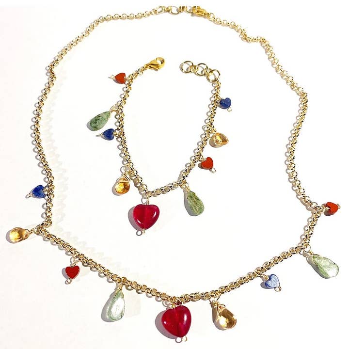 Etymology Jewelry – wholesale Berlockarmband – Alla hjärtans dag hjärta charm armband Alla hjärtans dag smycken